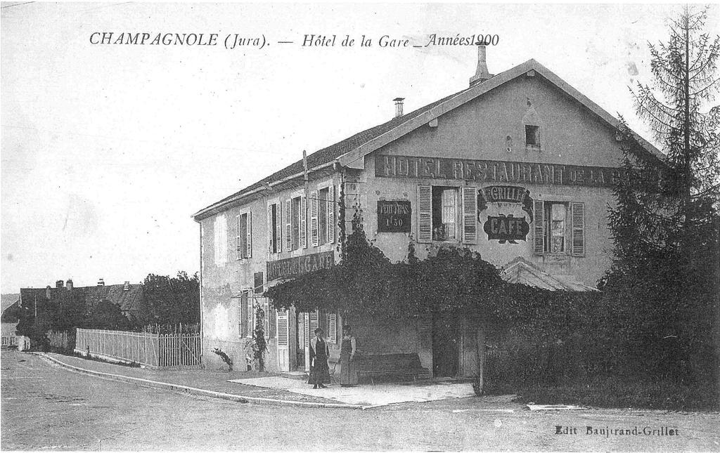 Café Hôtel de la Gare Champagnole Extérieur photo